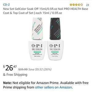 Opi Pro Health Gel Base and Top Coat
